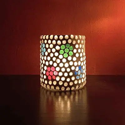 categoria de portasavelas de mosaico decorativos