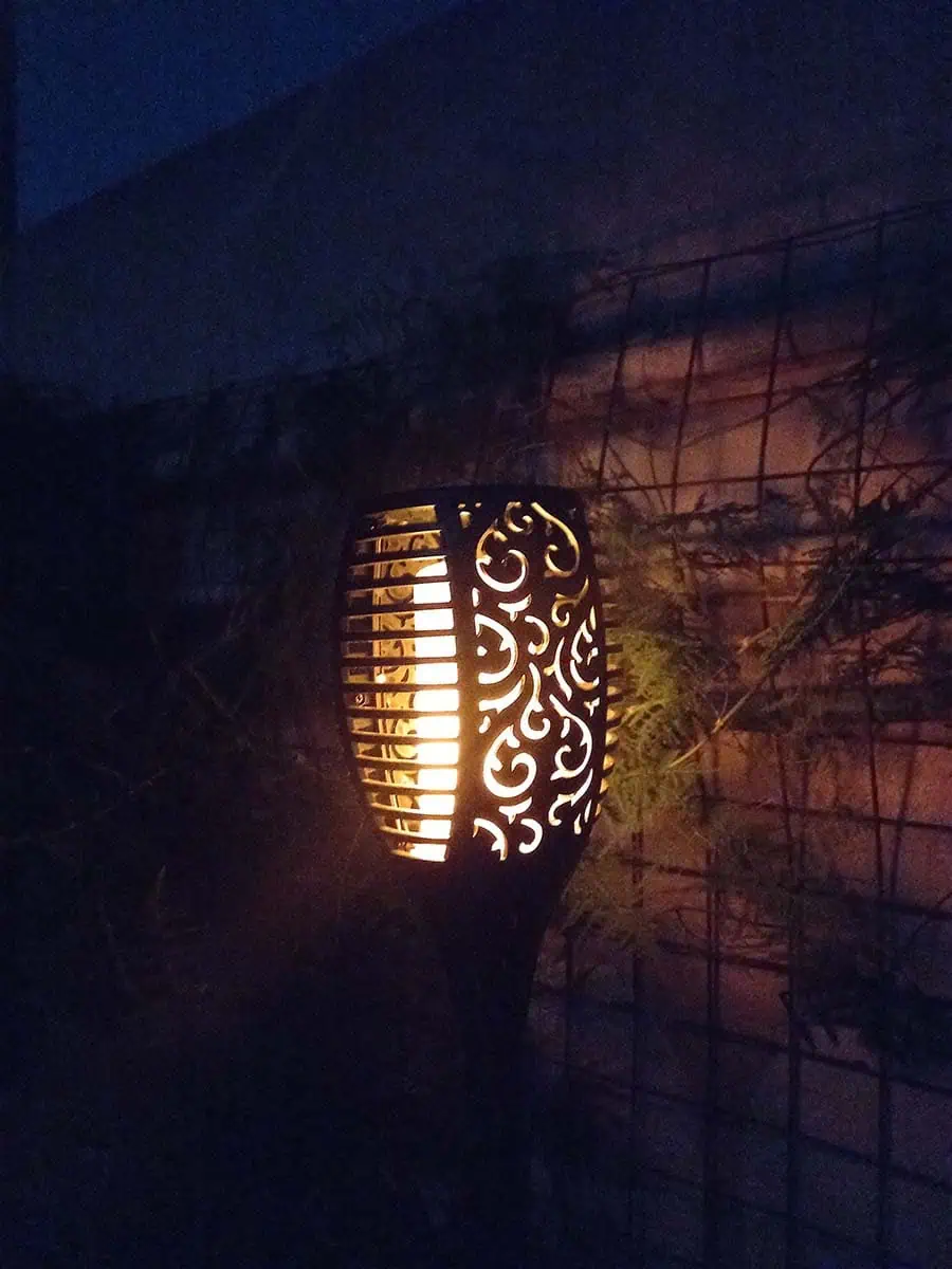 Antorcha solar, efecto fuego