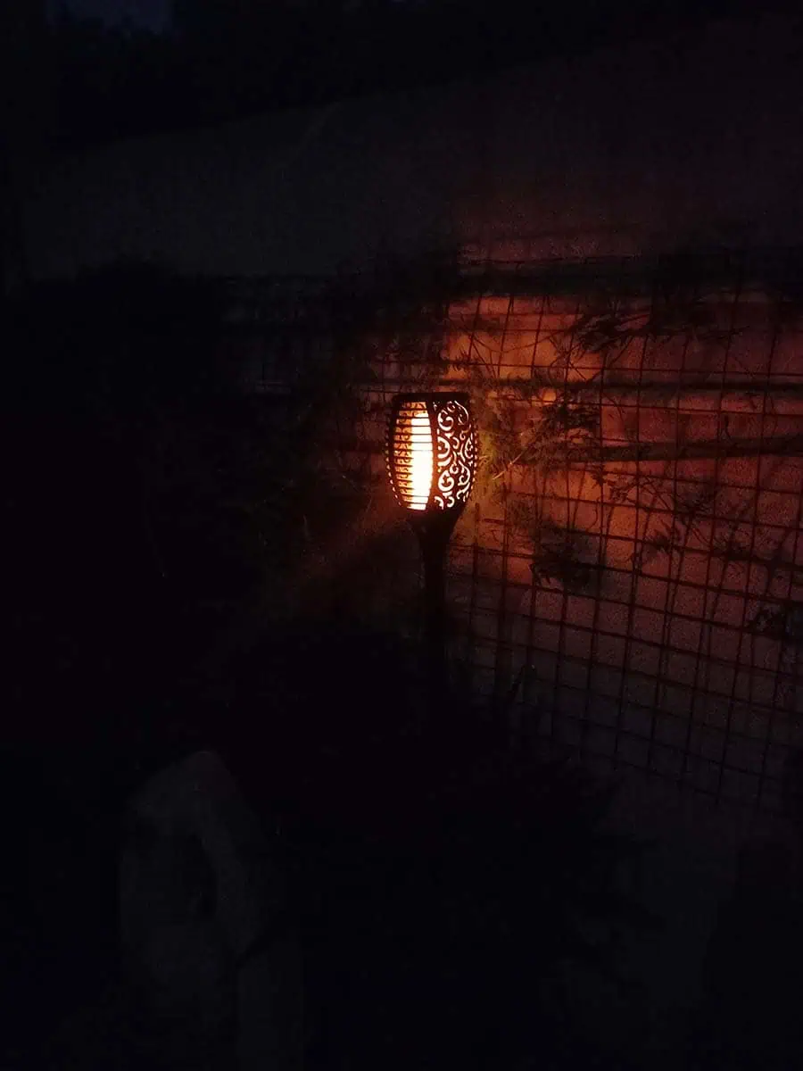 luz solar de antorcha para el jardin