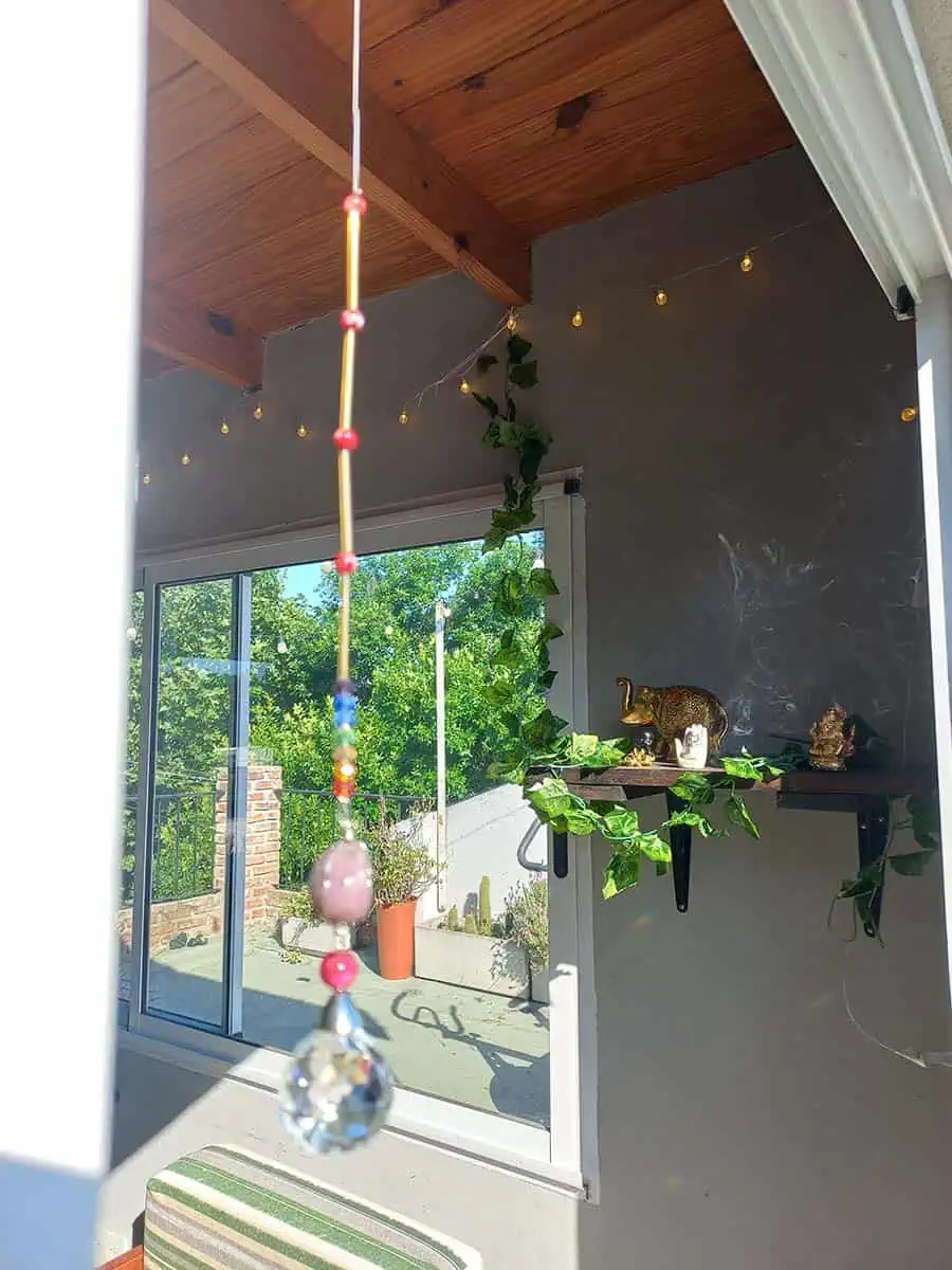 imagen de un atrapasol de cuarso Agata