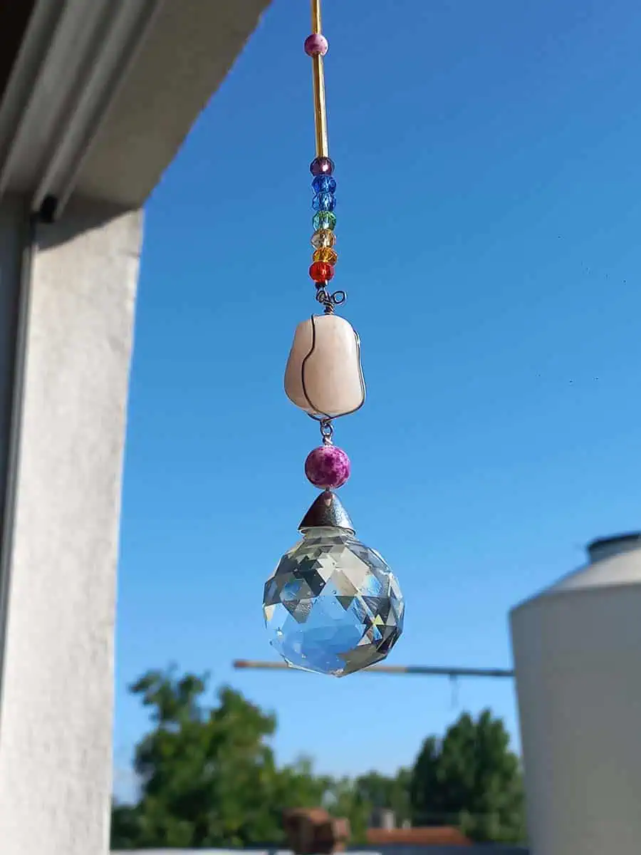 Atrapasol con Cuarso Rosa