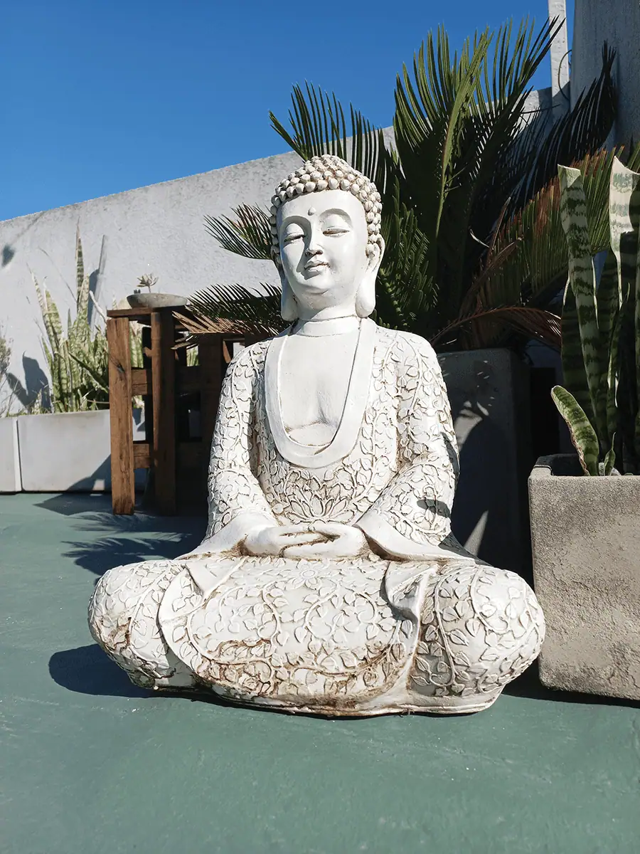 Buda para exterior de meditacion, mediano para balcon o jardin