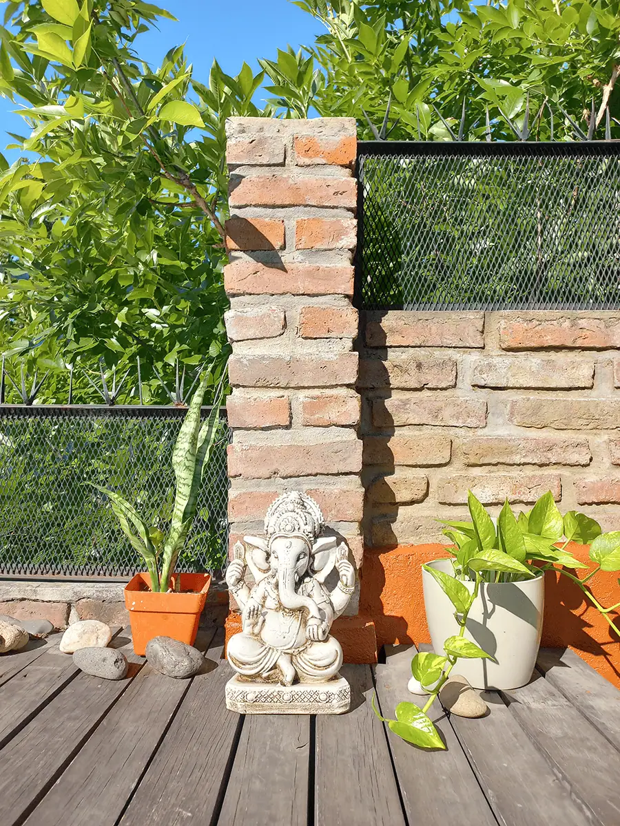 Ganesha para exterior Protectora (Mudra Dhyana)