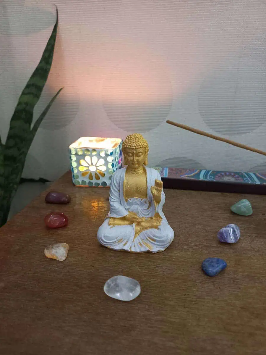 Buda Mudra Abhaya rosa