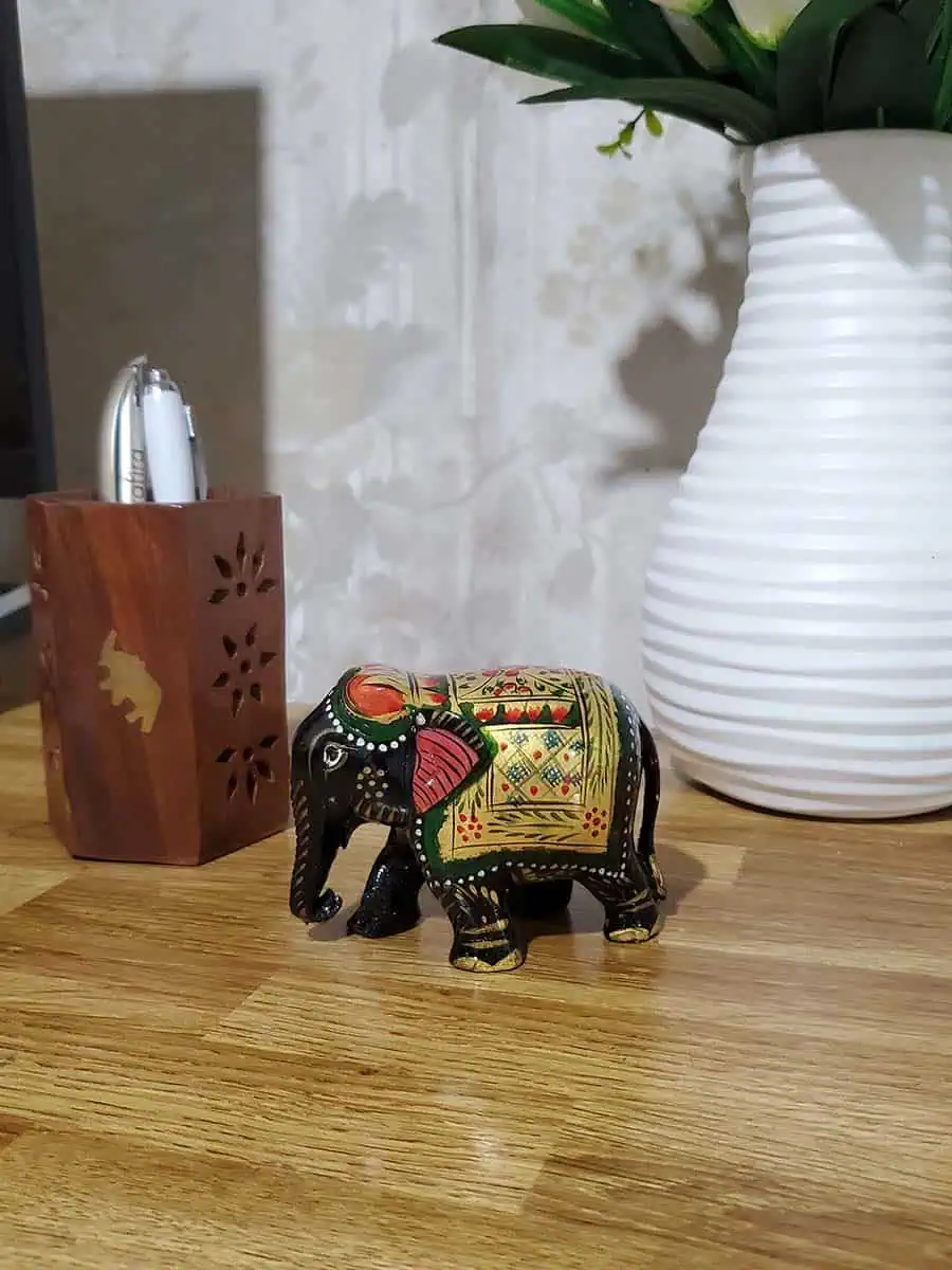 Elefante negro 6,5cm de alto