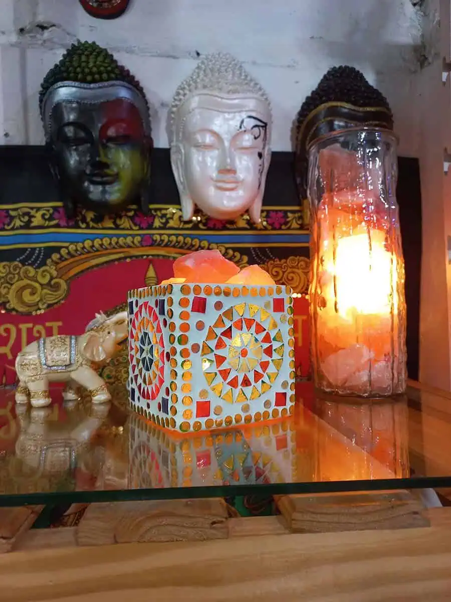 Cuenco de sal Marroquí Amarillo cuadrado grande