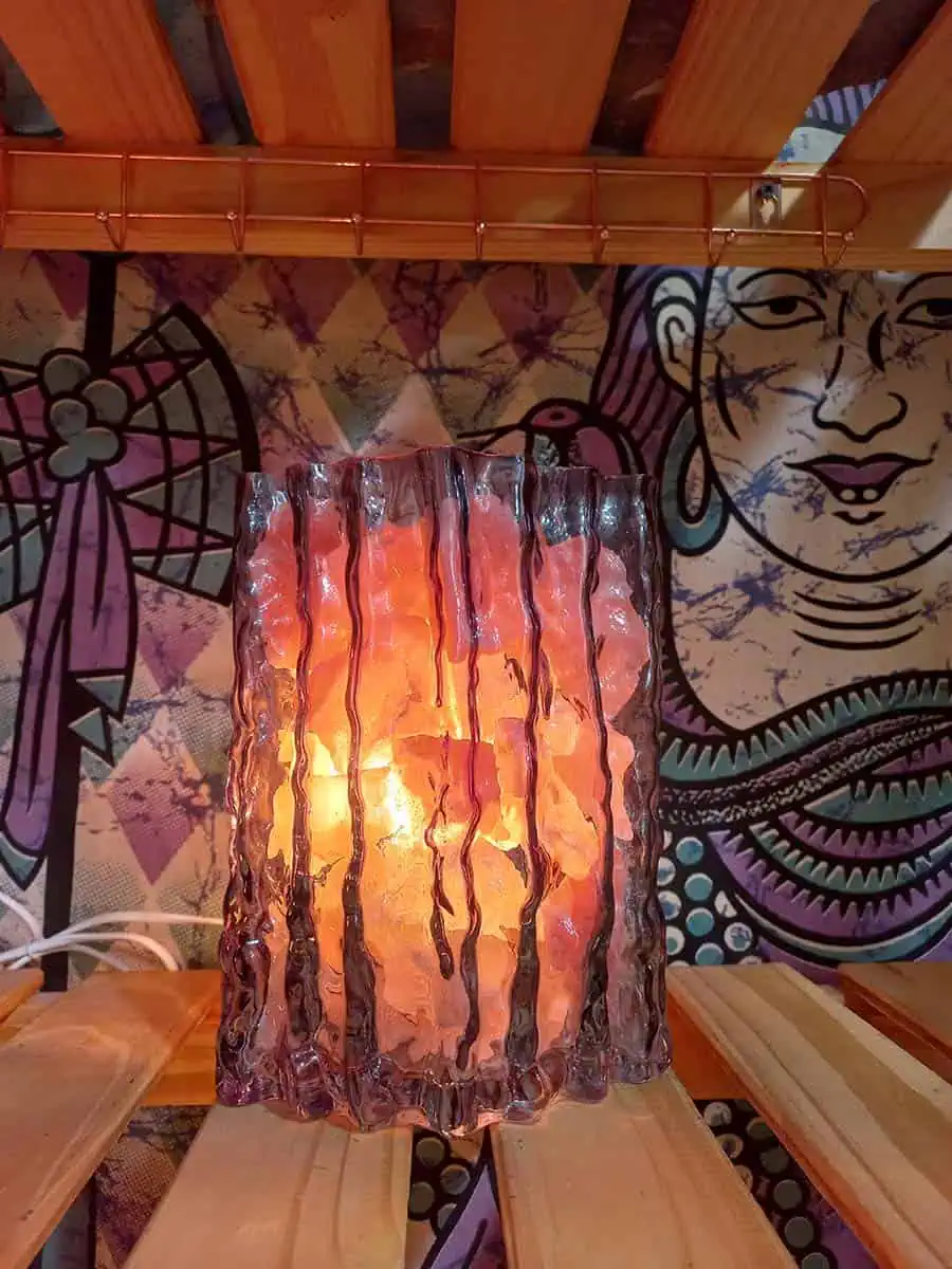 Lámpara de sal en Vidrio