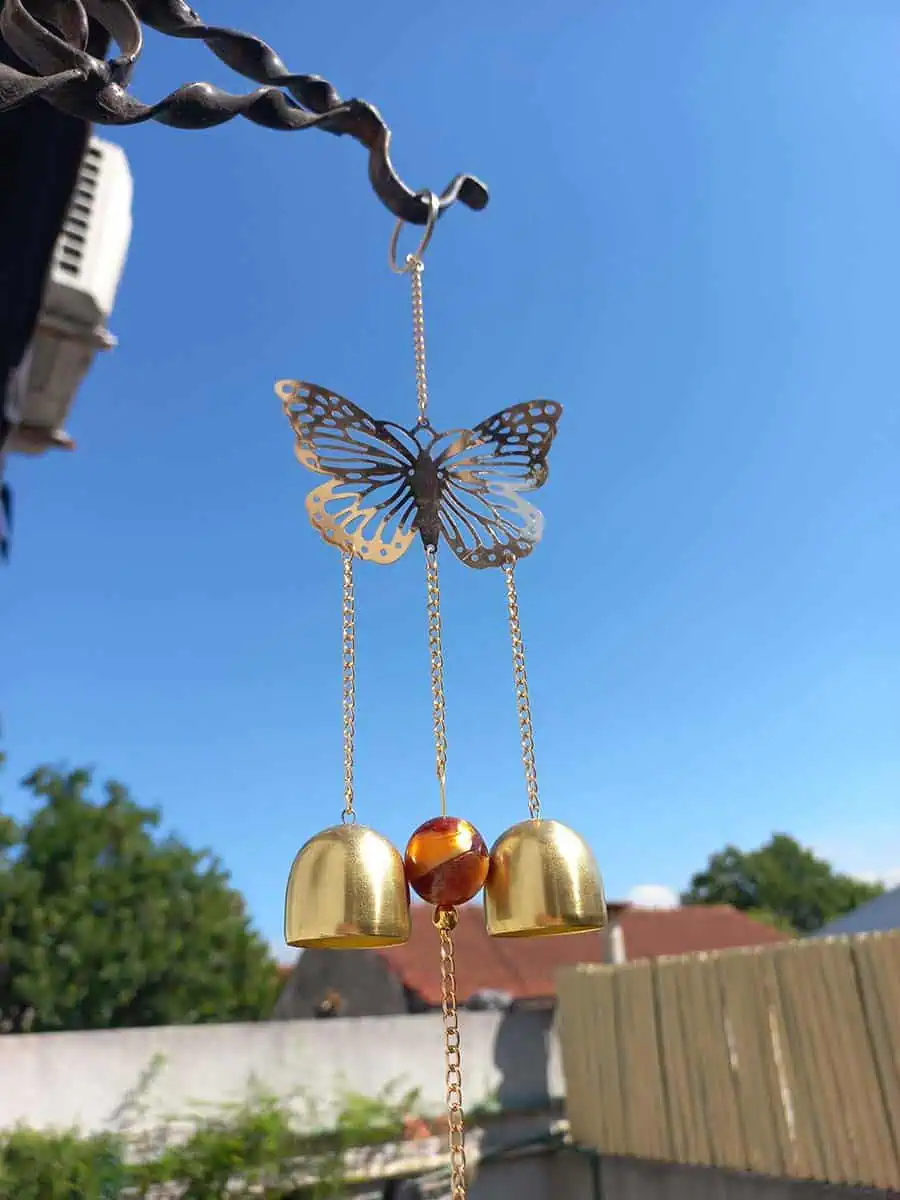 imagen de un llamador de angeles de Mariposa