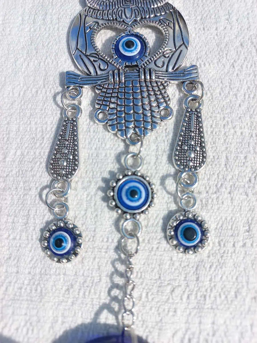 imagen de Colgante de mano de Fátima con ojo turco