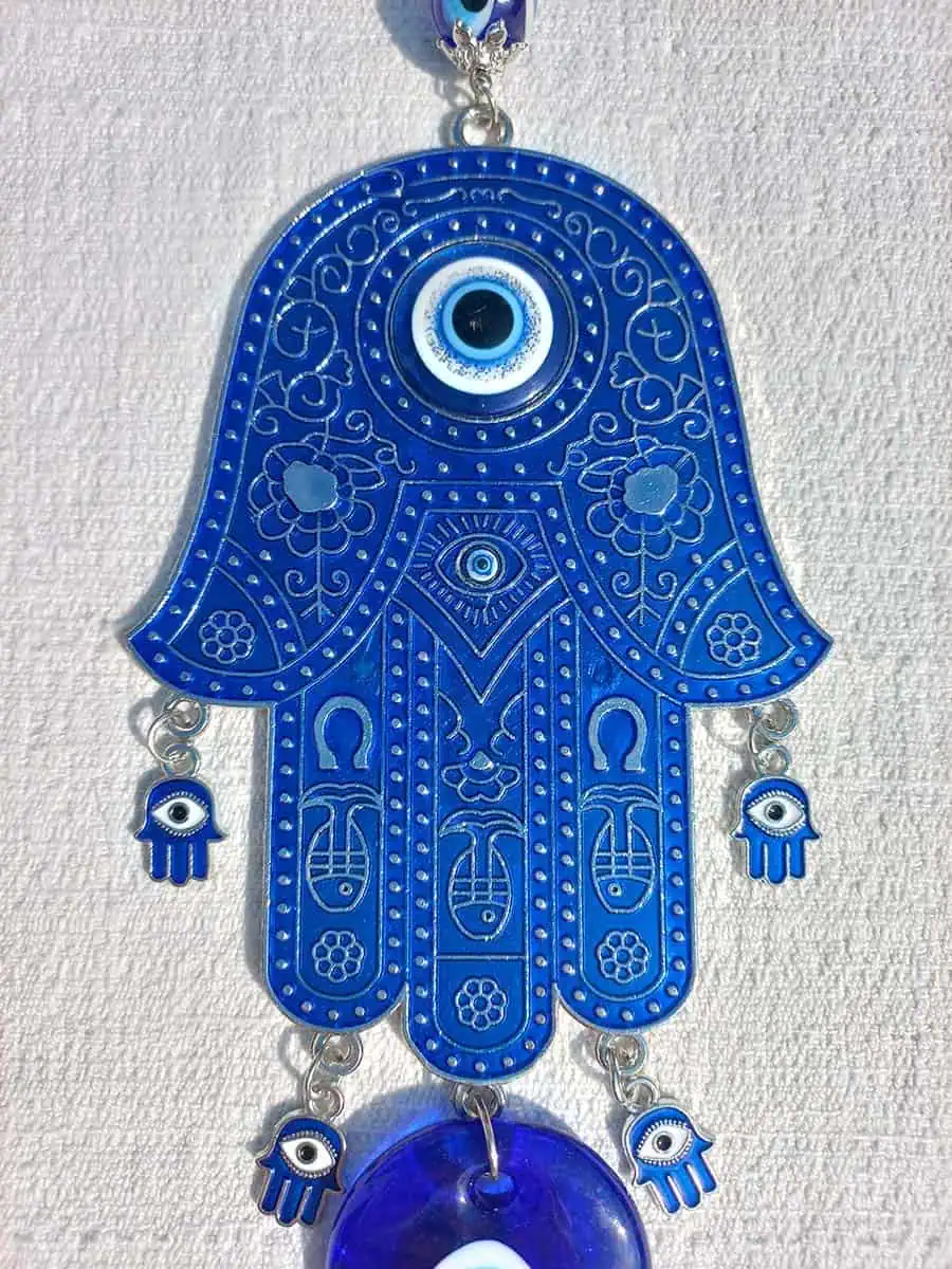 imagen de Colgante de mano de Fátima con ojo turco