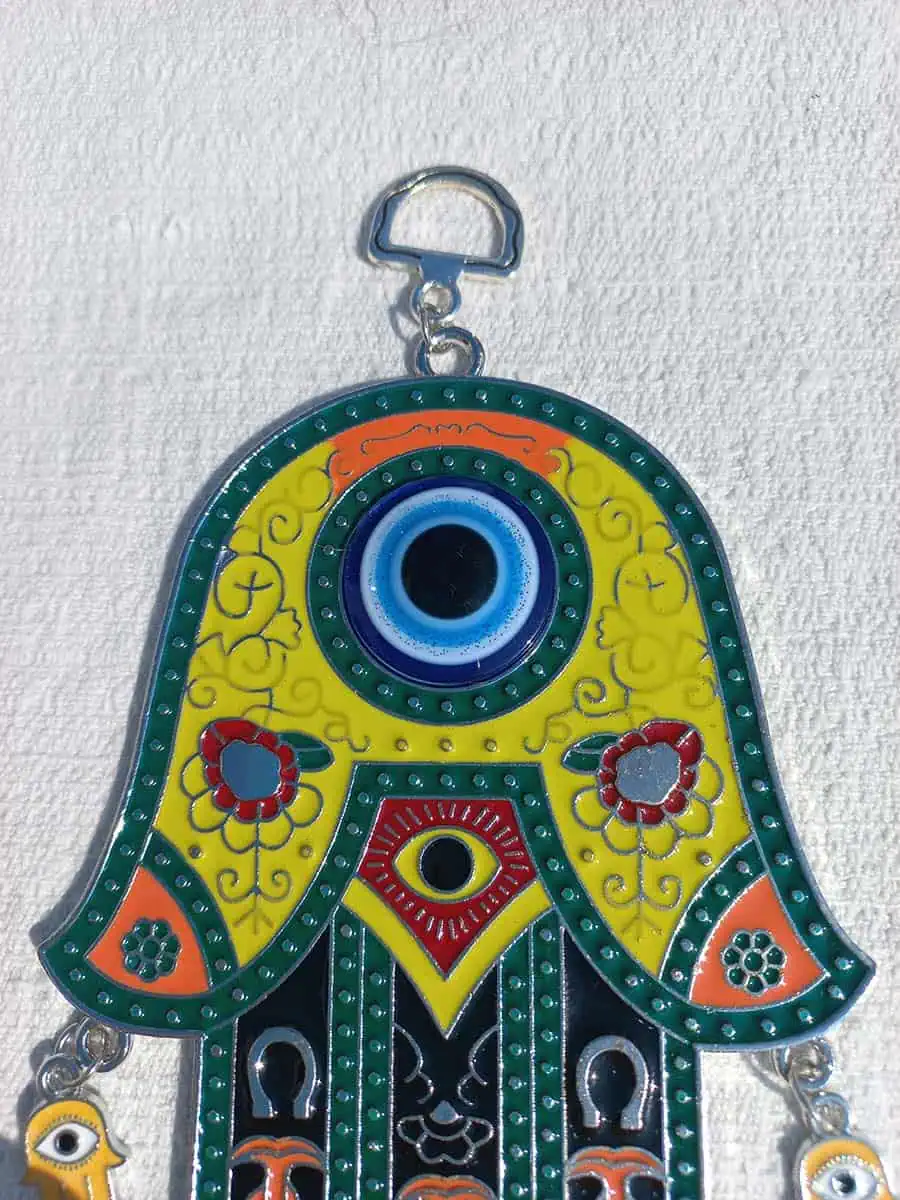 imagen de Colgante de mano de Fátima con ojo turco