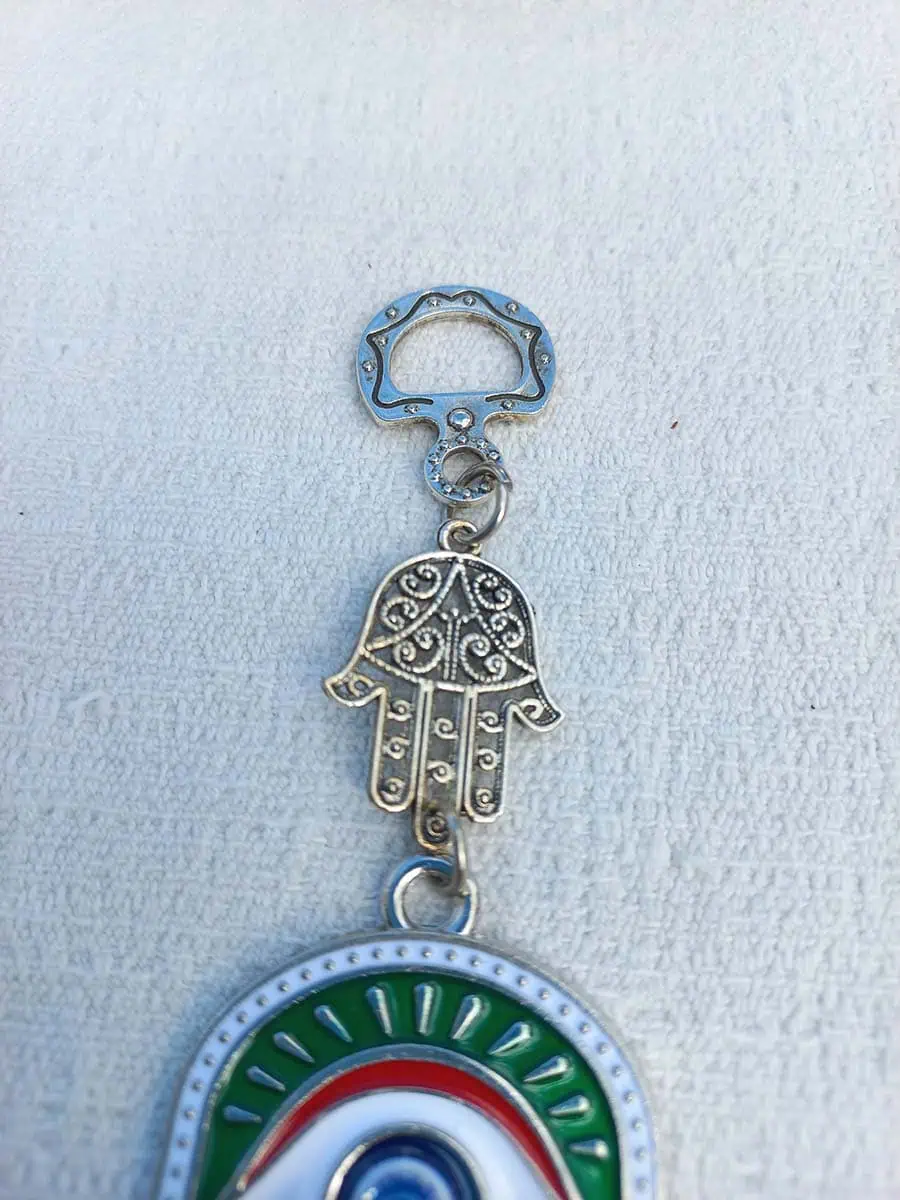 imagen de Colgante de mano de Fátima con ojo turco
