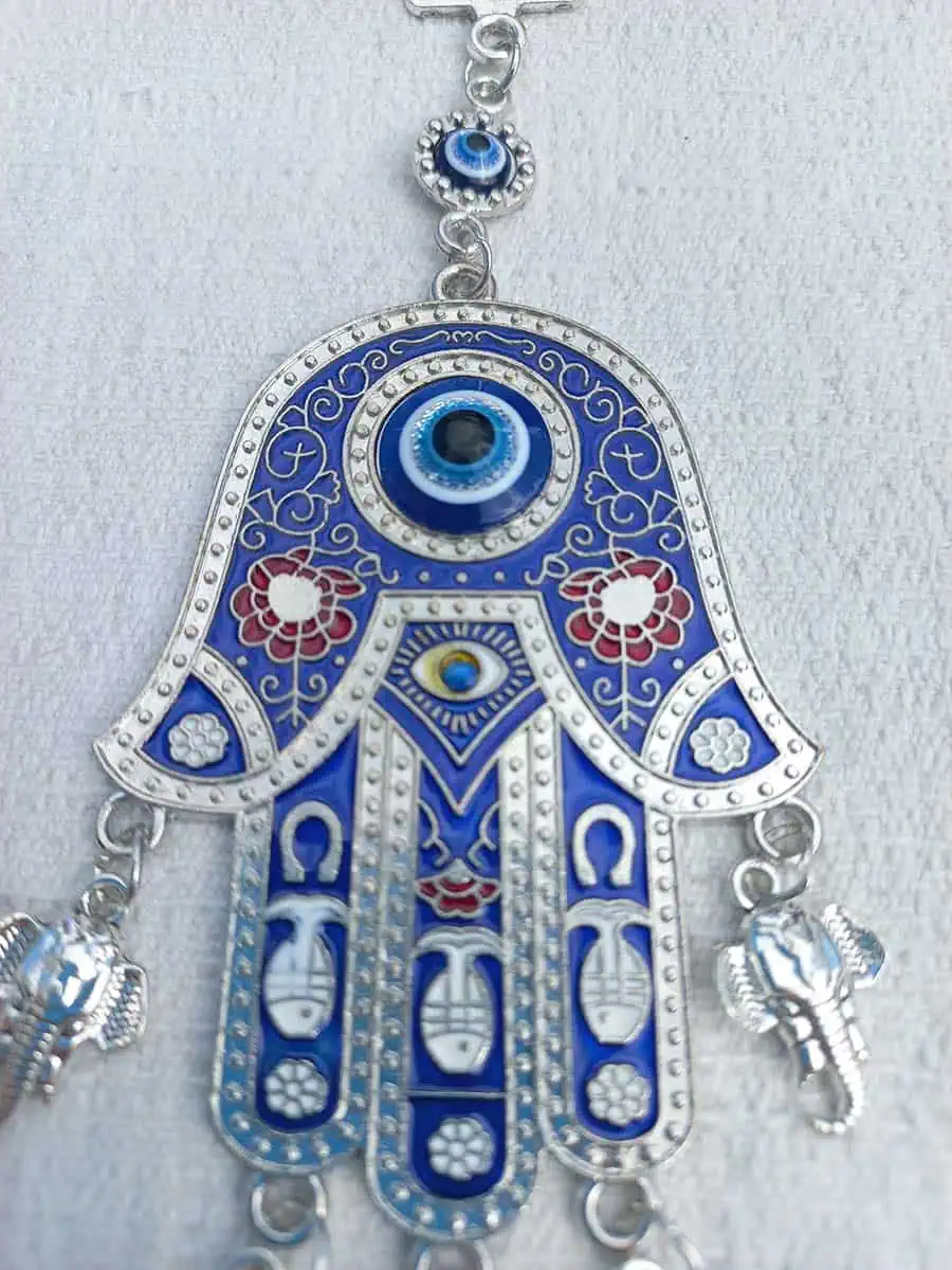 imagen de Colgante de mano de Fátima con ojo turco